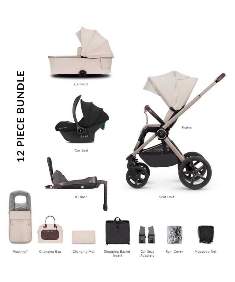 Upline Stone Beige Pram Venicci Uk