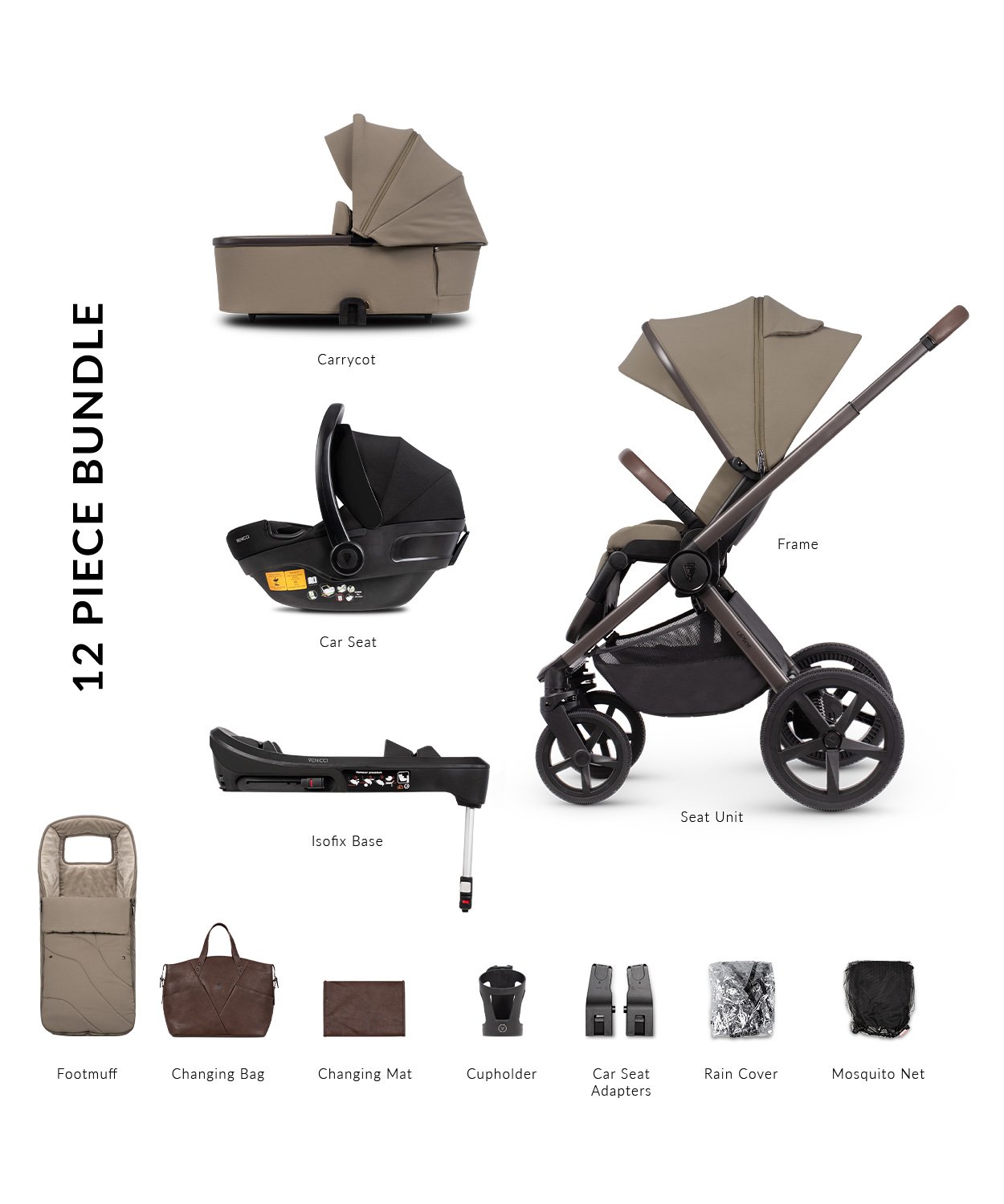 Pram bundle sale with isofix base